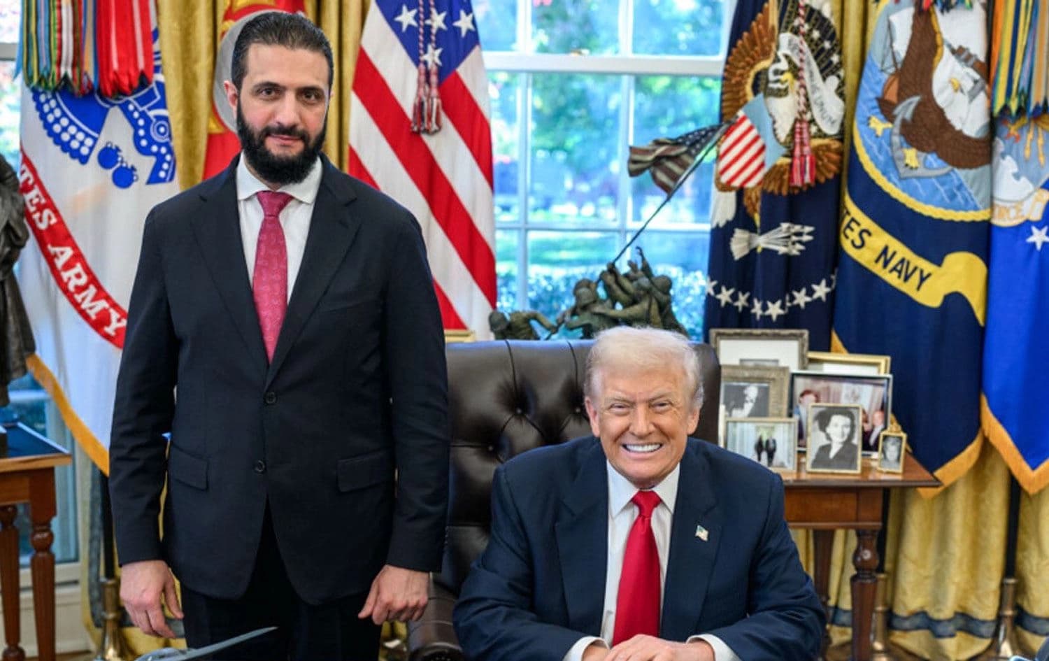 Ehmed Şer û Trump / Wêne: Arşîv 