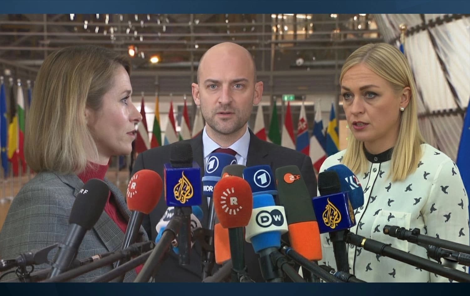 Kaja Kallas, Jean Noel Barrot û Elina Valtonen / Wêne: Rûdaw