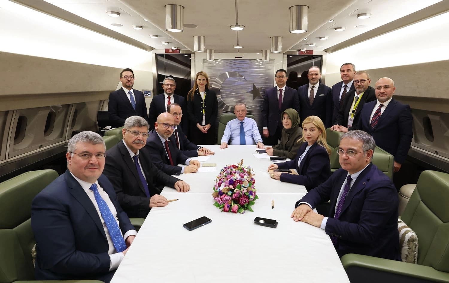 Erdogan pirsên rojnamegeran bersivandin / Wêne: AA