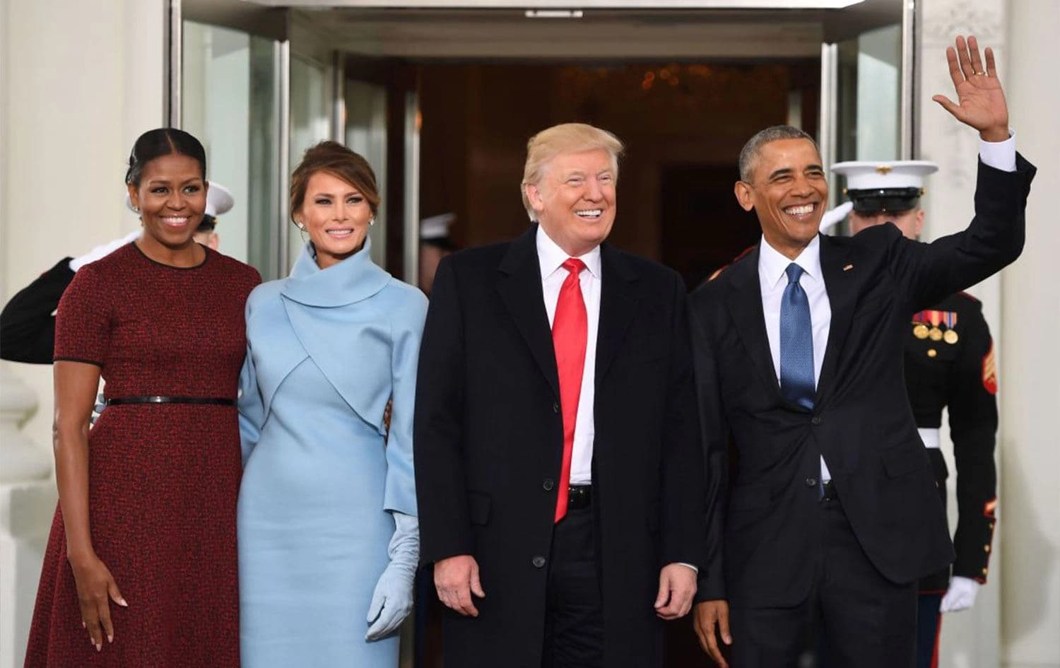 Trump ilk seçildiğinde Beyaz Saray'daki devir teslimden bir kareFoto: Arşiv
