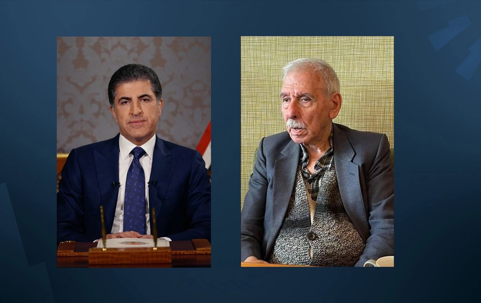 Nêçîrvan Barzanî û Mehmed Emîn Bozarslan / Wêne: Rûdaw Grafîk