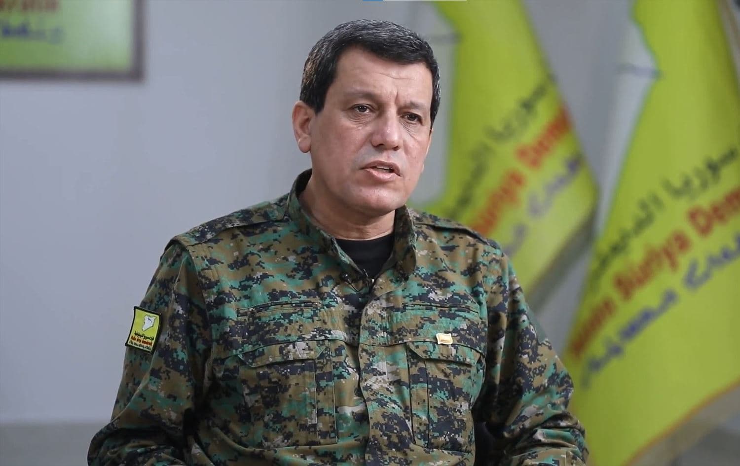 Mazloum Abdi, chief of the Kurdish-led Syrian Democratic Forces (SDF), speaking to local media during an interview aired on December 12, 2024.