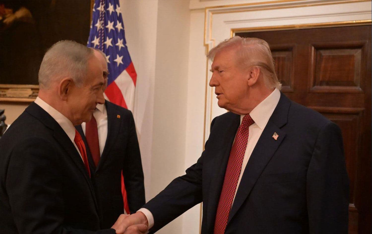 Trump û Netanyahu civiyan / Wêne: Ajans