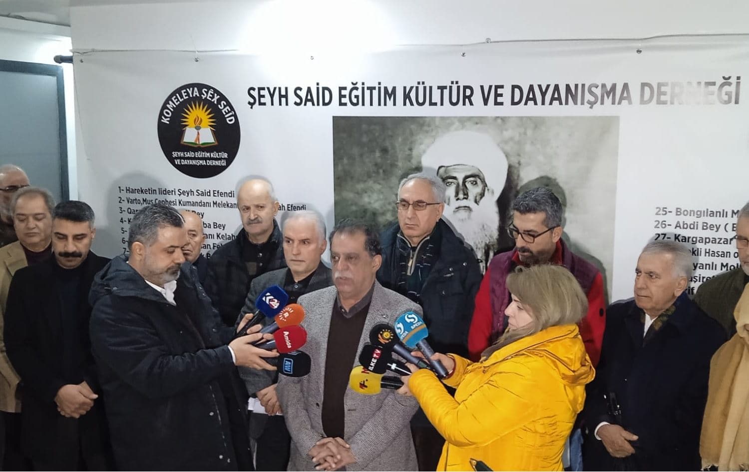 Komeleya Şêx Seîd daxuyaniyek da / Wêne: Rûdaw
