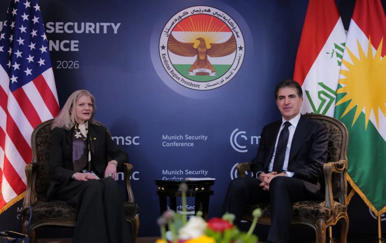 Nêçîrvan Barzanî û Allison Hooker civiyan