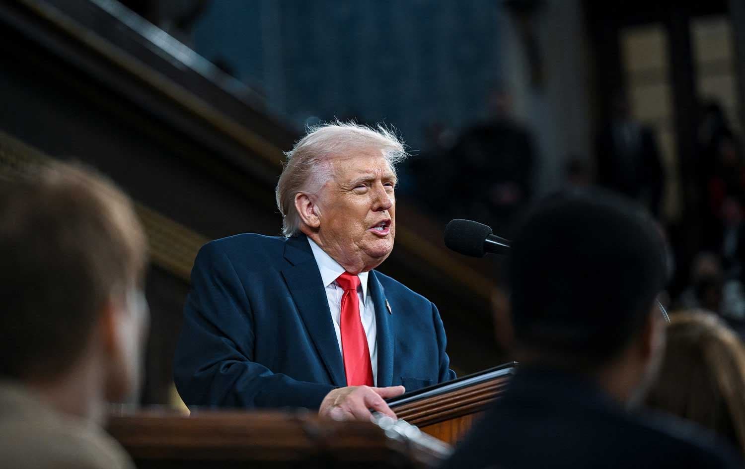 US President Donald Trump delivers his State of the Union address on February 24, 2026. Photo: AFP