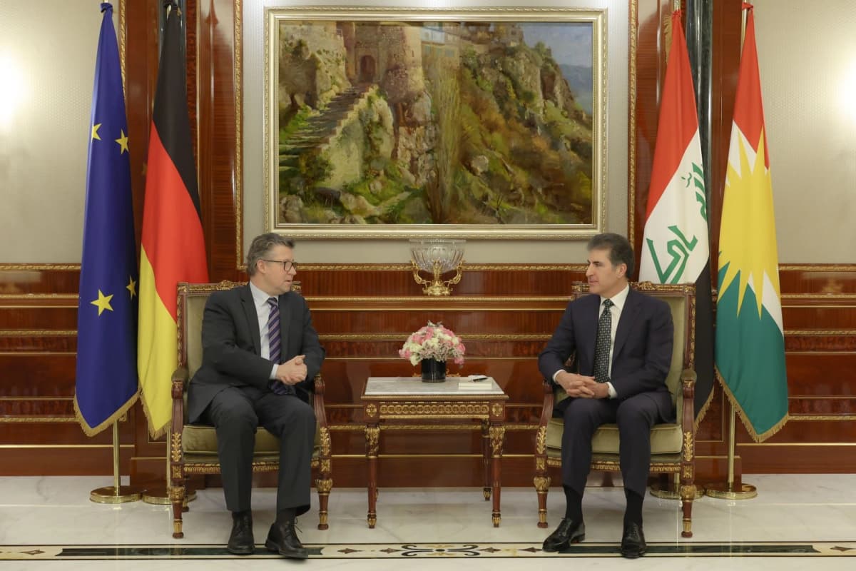 Başkan Neçirvan Barzani, Alman Bakan von Geyr ile bir araya geldi | Rudaw