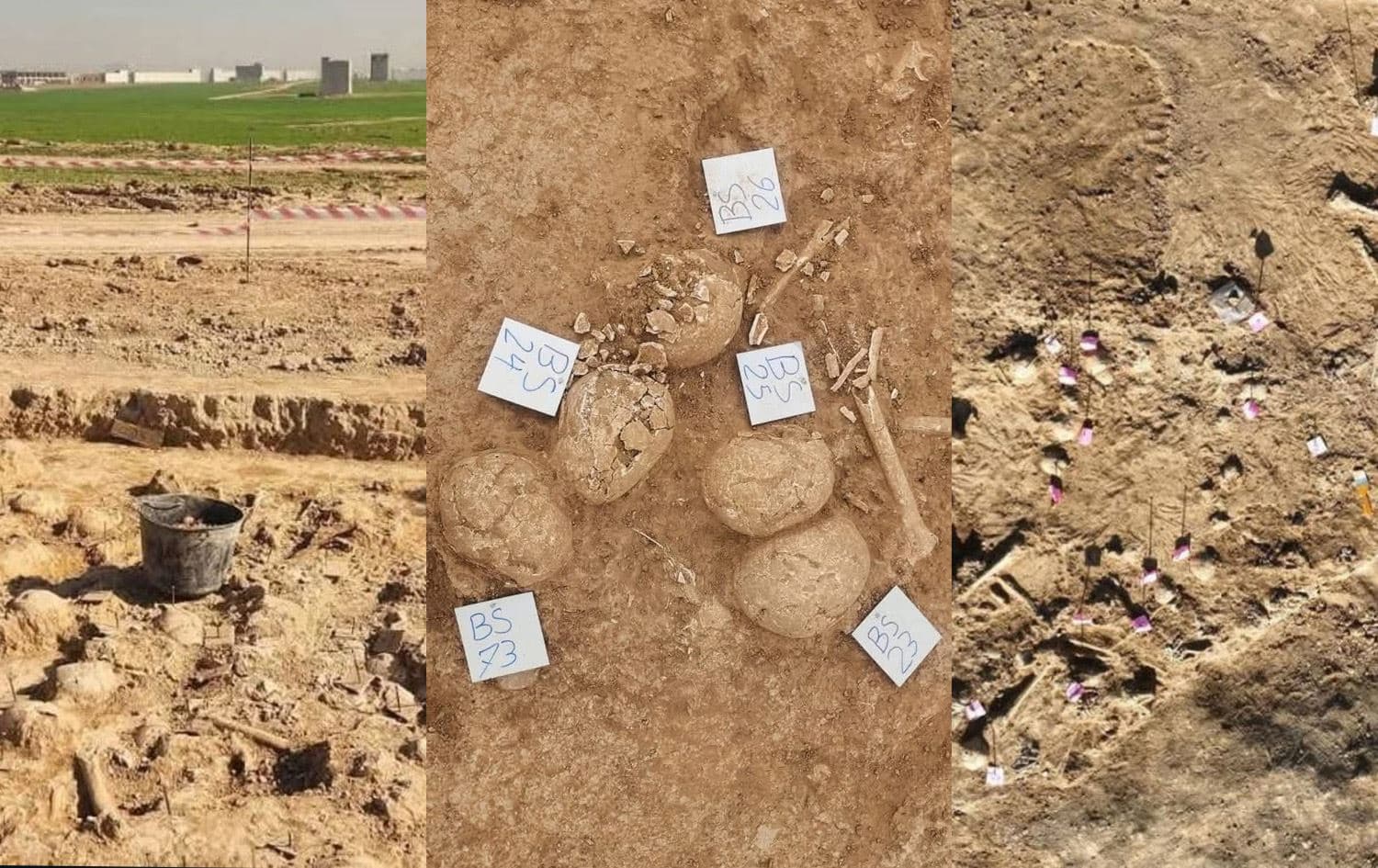 An archaeological site that was discovered in Erbil on February 7, 2026. Photos: Submitted