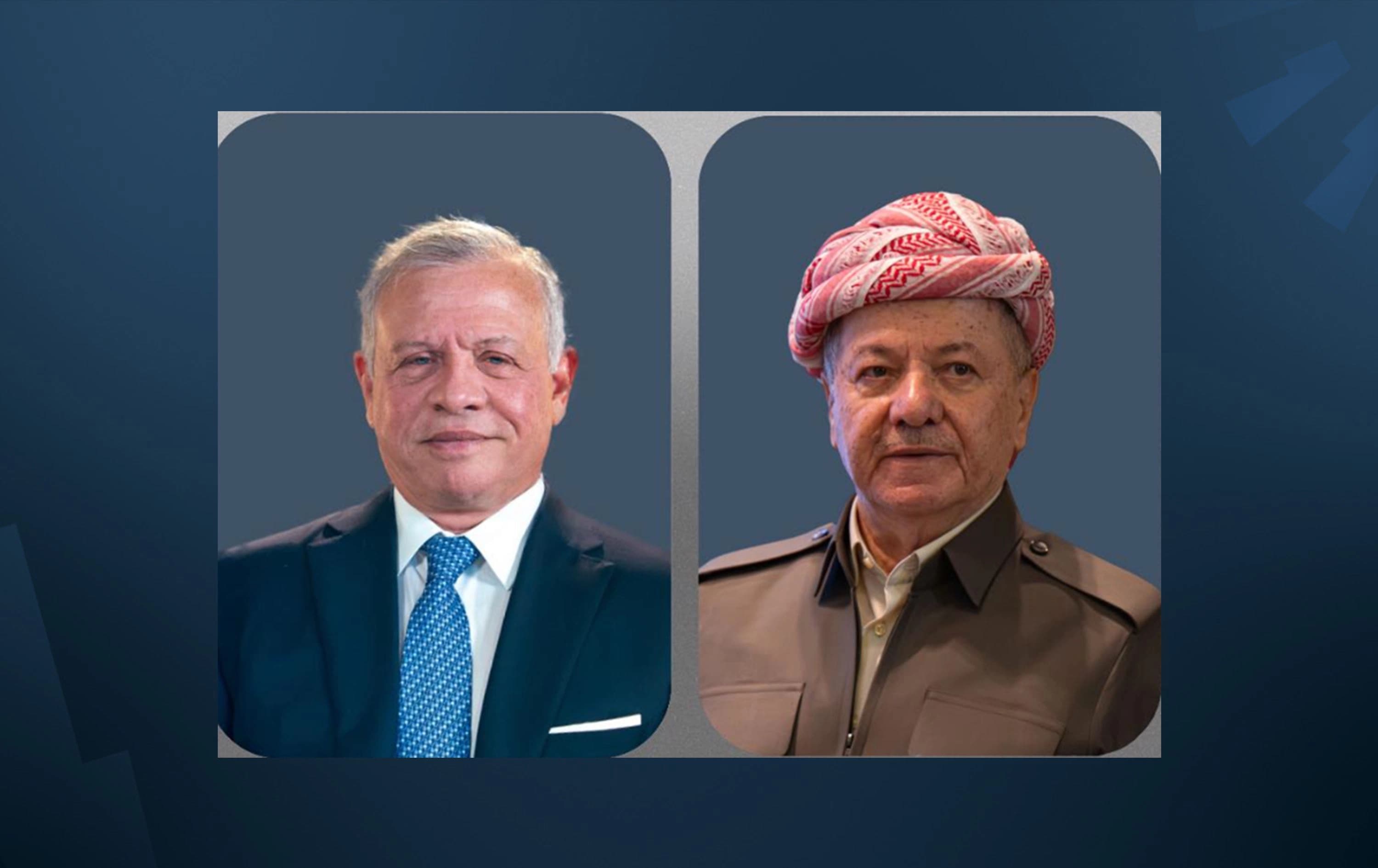 Ürdün Kralı 2. Abdullah ile Başkan Mesud Barzani
