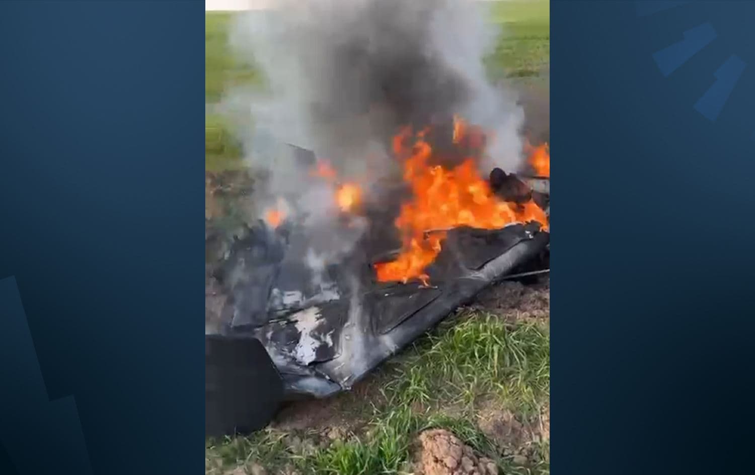 A drone after its interception in Erbil on March 2, 2026. 