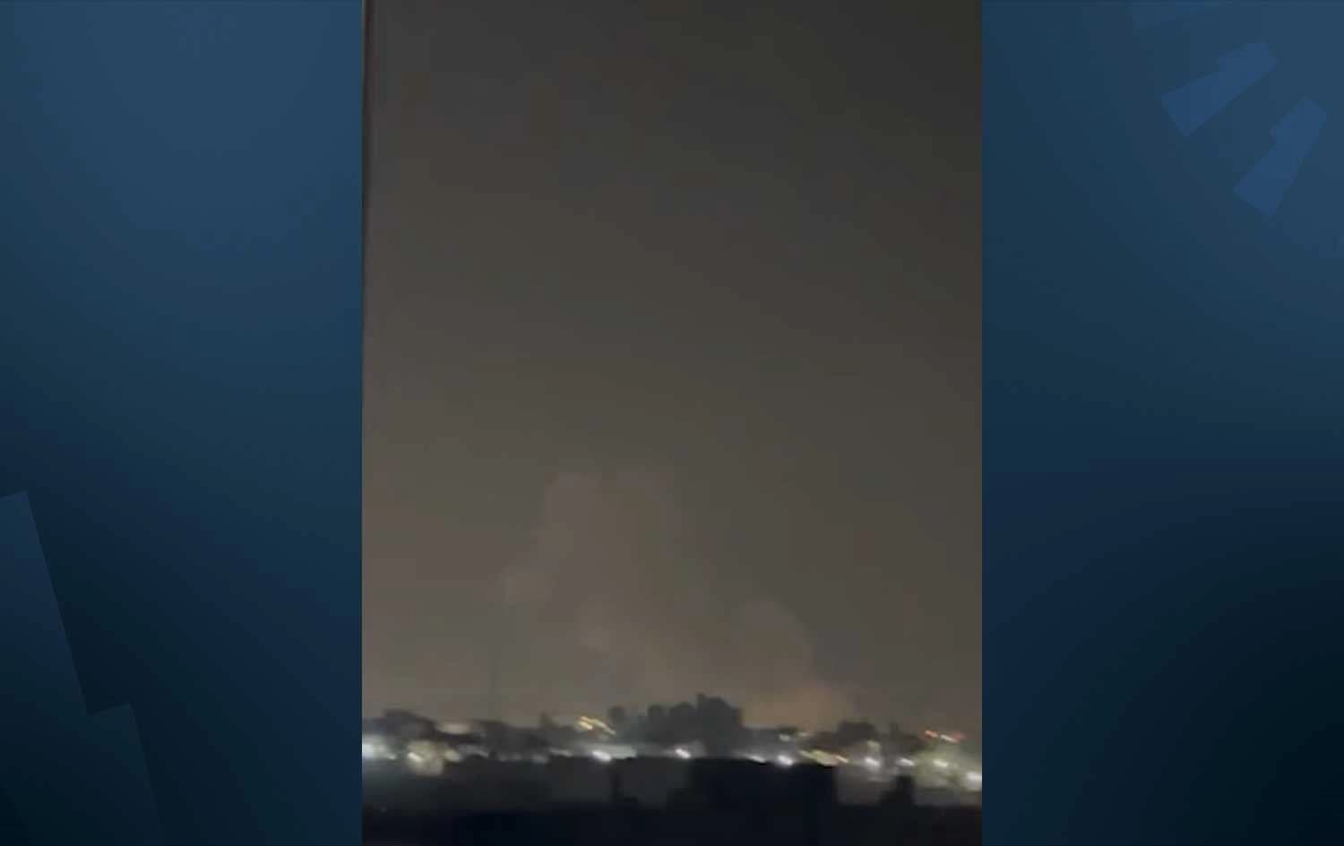 دیمەنێکی بارەگاکەی حەشدی شەعبی لەدوای بۆردوومان