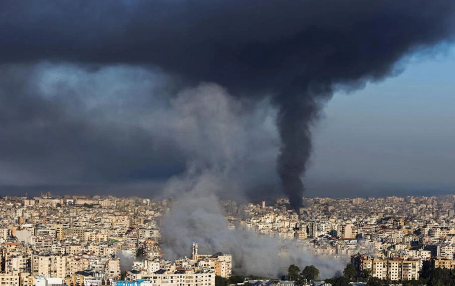 Êrişeke Îsraîlê ya li Beyrûtê / Wêne: IBRAHIM AMRO / AFP