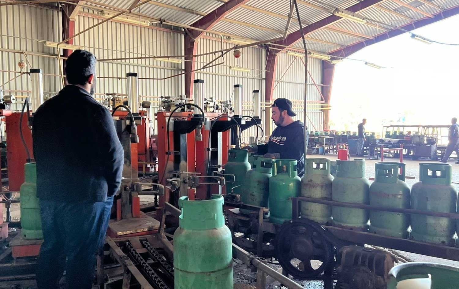 An LPG cylinder filling plant in Erbil. Photo: KRG Ministry of Natural Resources
