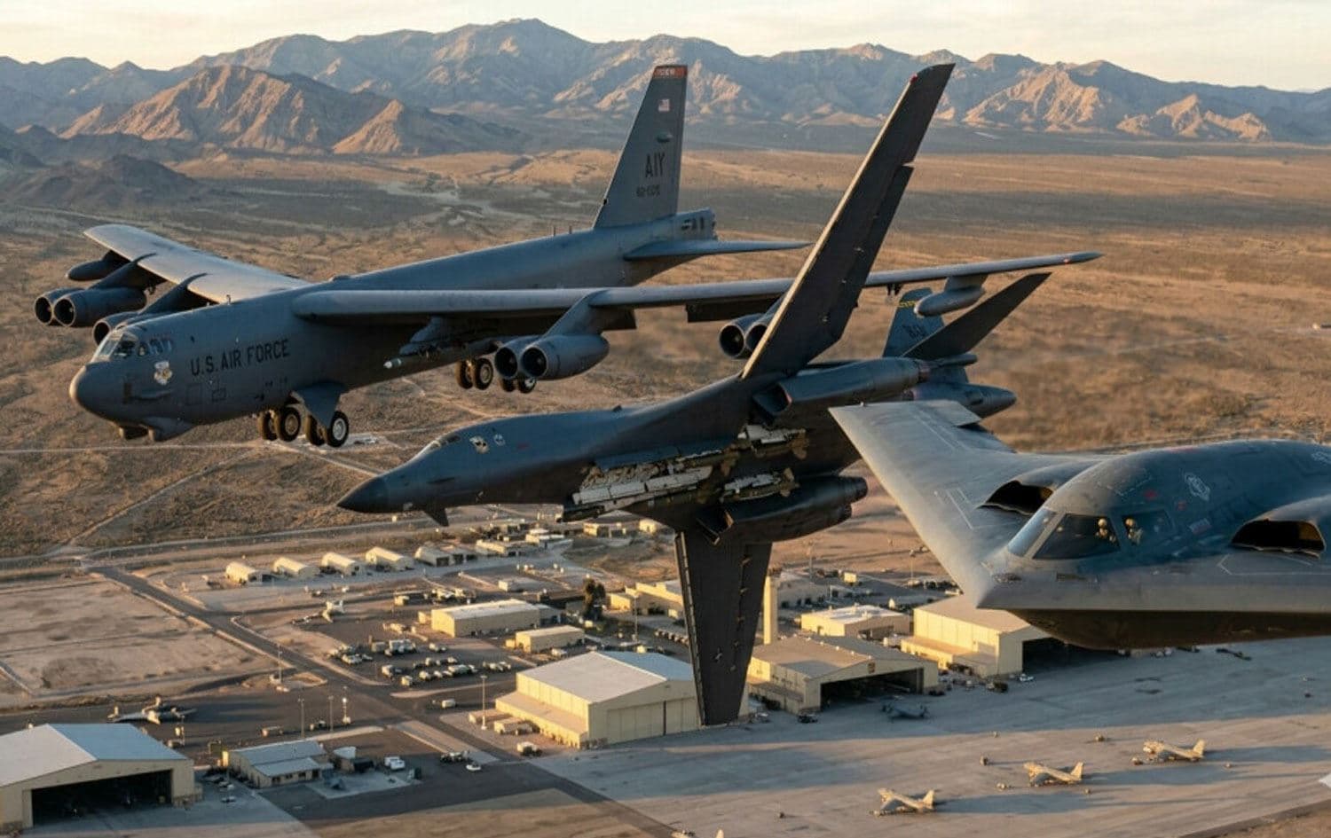 B-52, B-1B ve B-2 bombardıman uçakları