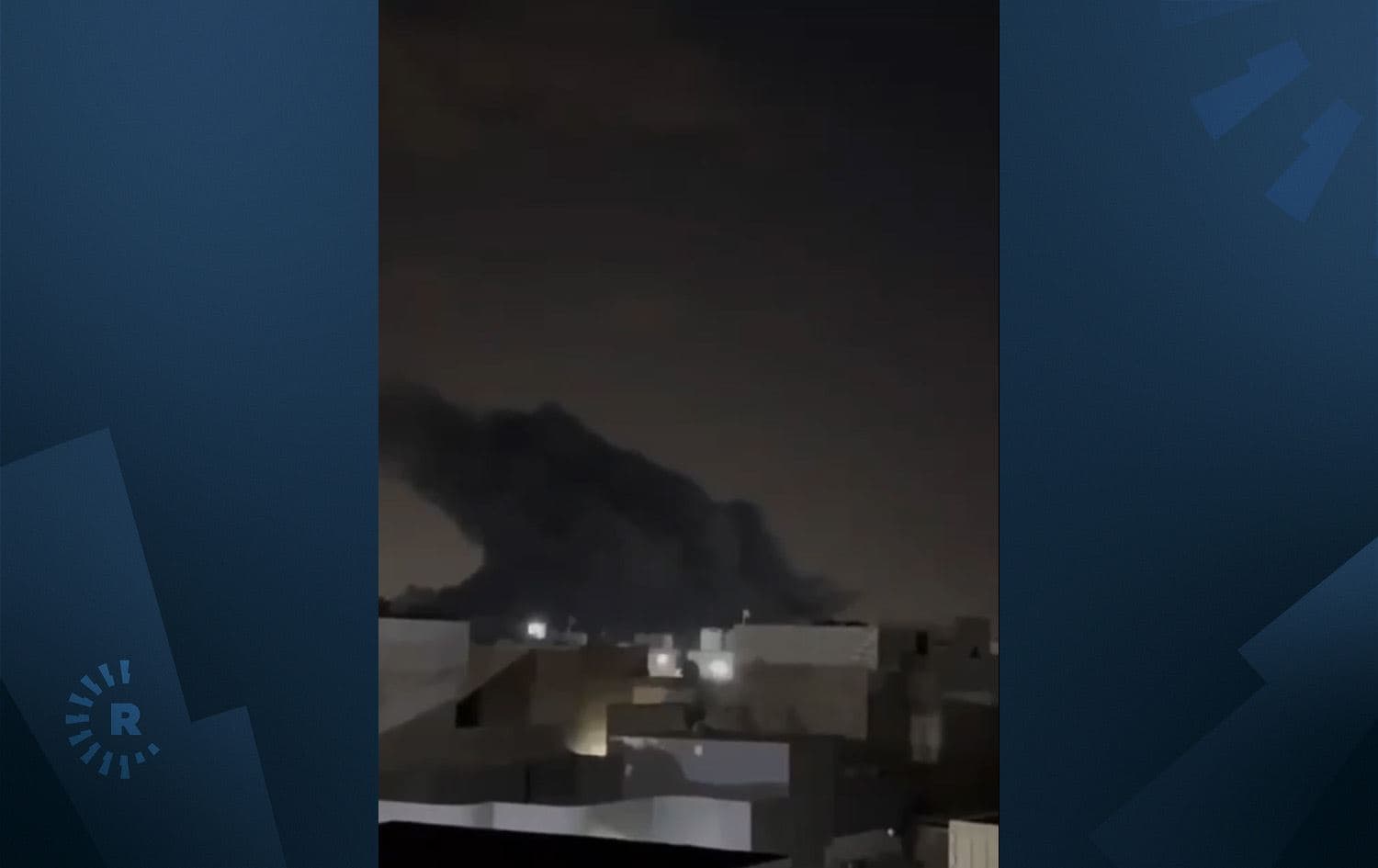 دیمەنێکی هێرشی سەر بارەگاکەی حەشدی شەعبی لە نەینەوا