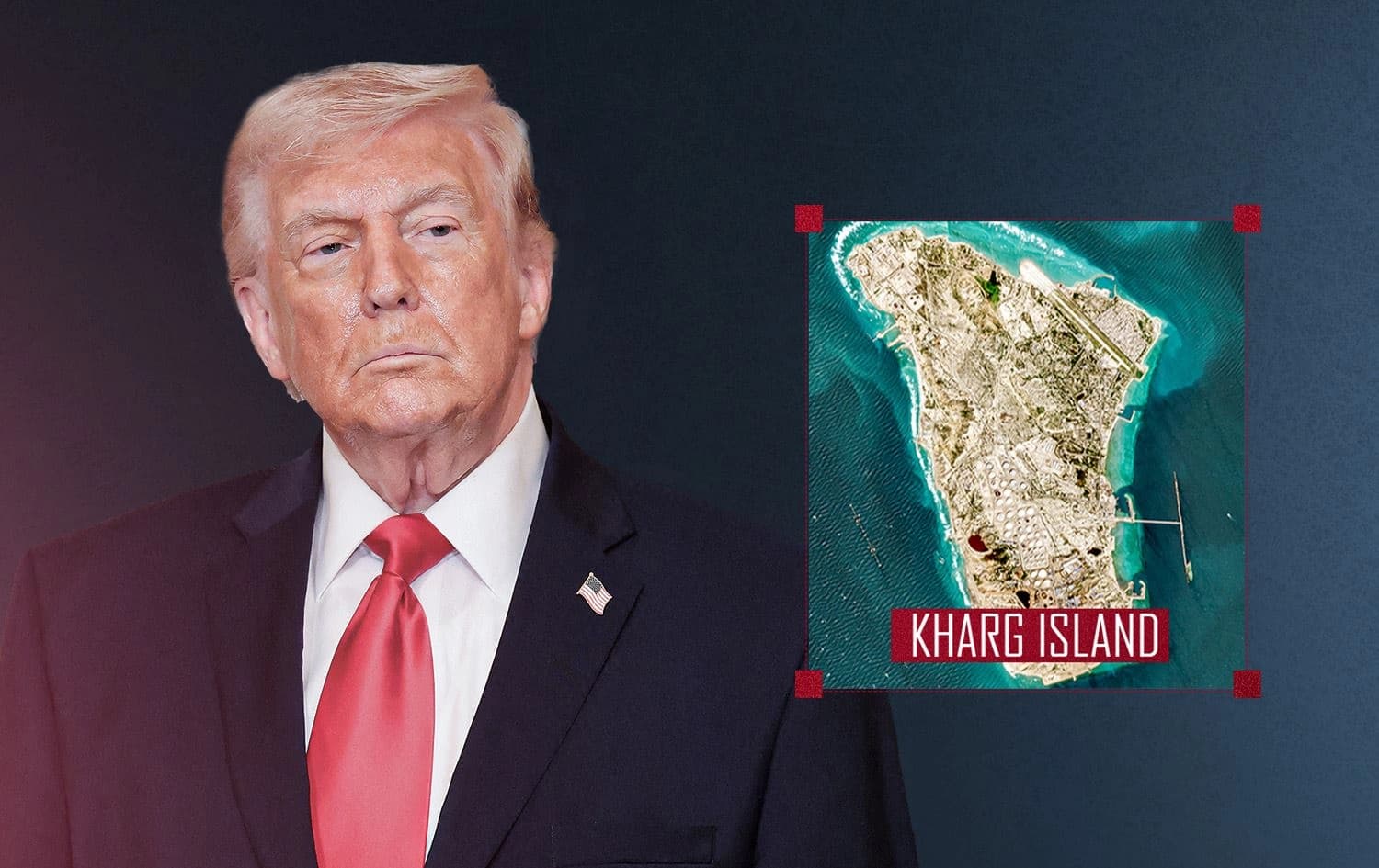 دوورگەی خارک و دۆناڵد ترەمپ. 