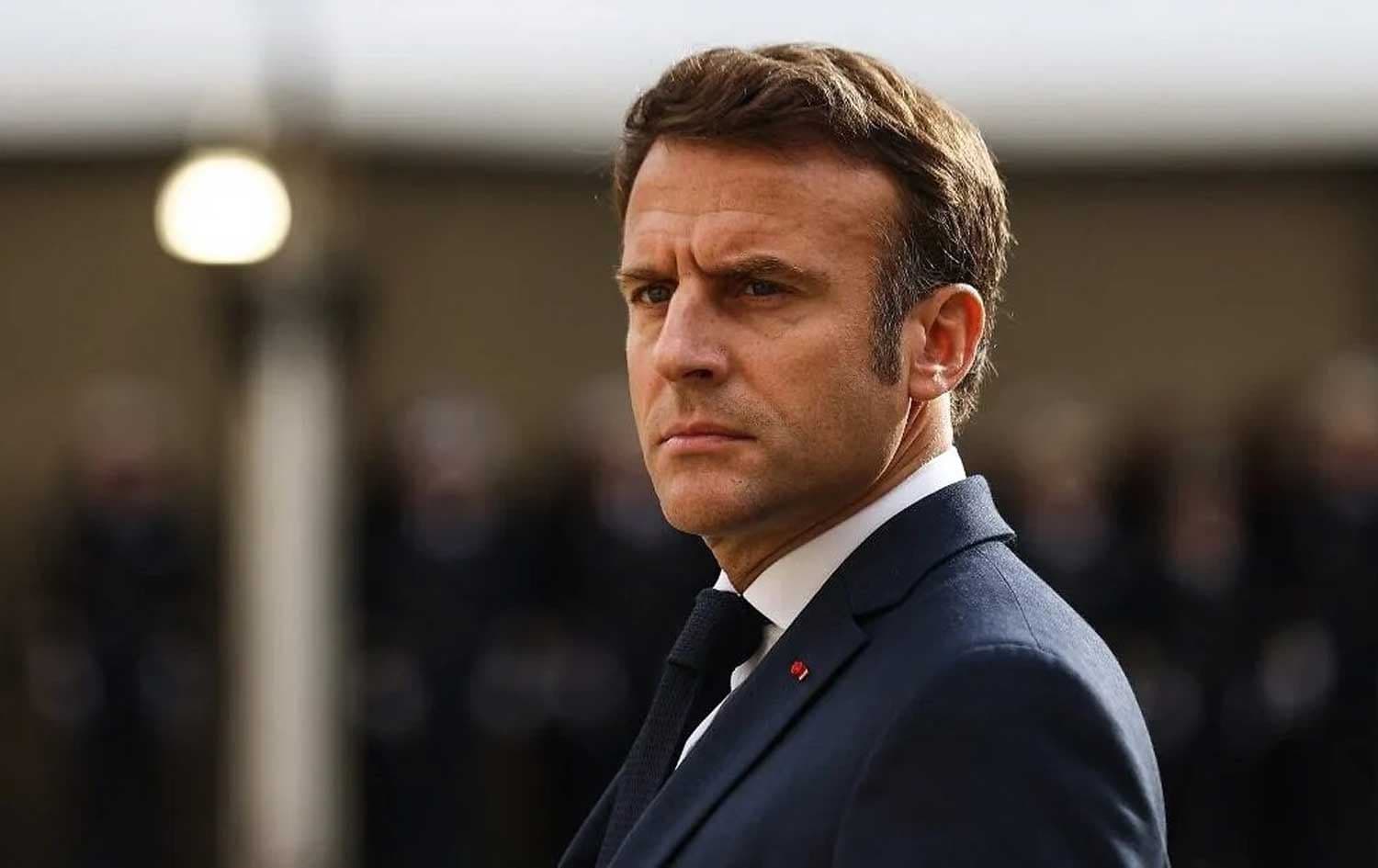CAPTION: French President Emmanuel Macron attends a tribute ceremony to veterans of the Algerian War in Paris on October 18, 2022. File photo: AFP