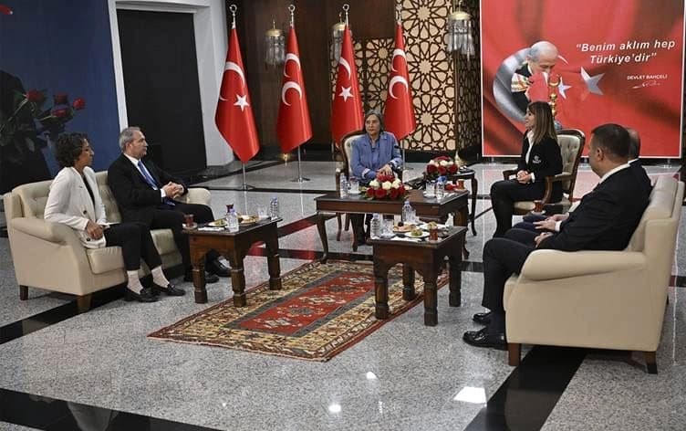 Civîna heyetên MHP û DEM Partiyê / Wêne: Rûdaw