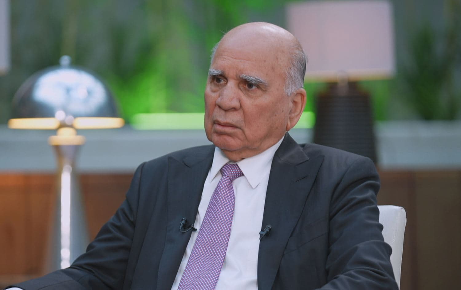 Iraqi Foreign Minister Fuad Hussein, in an interview with Rudaw in Erbil on March 22, 2026. Photo: Screengrab / Rudaw