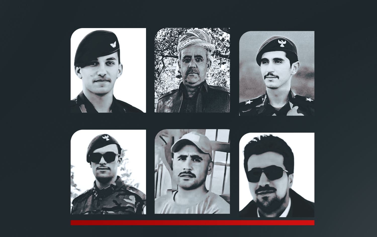 وێنەی پێشمەرگە شەهیدەکان