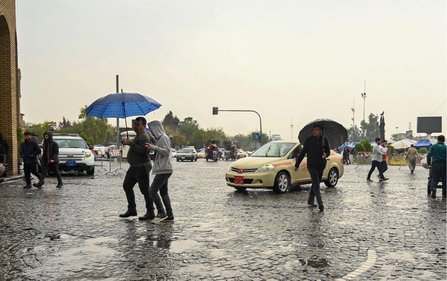 Erbil'de yağışlı bir gün - Rûdaw