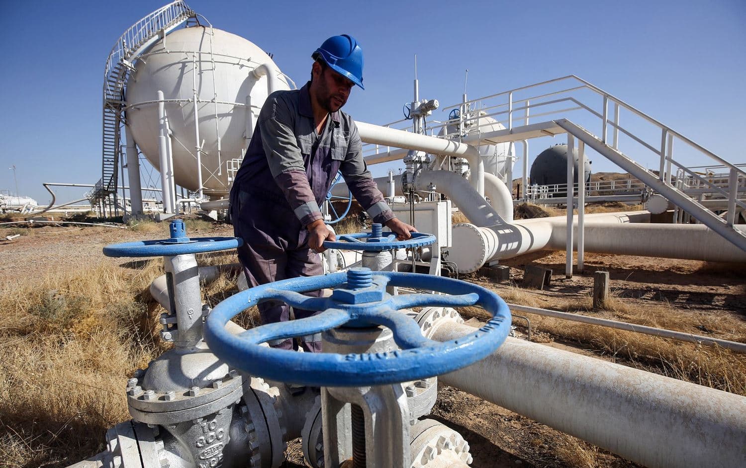 An oilfield in Kirkuk. File photo: AFP
