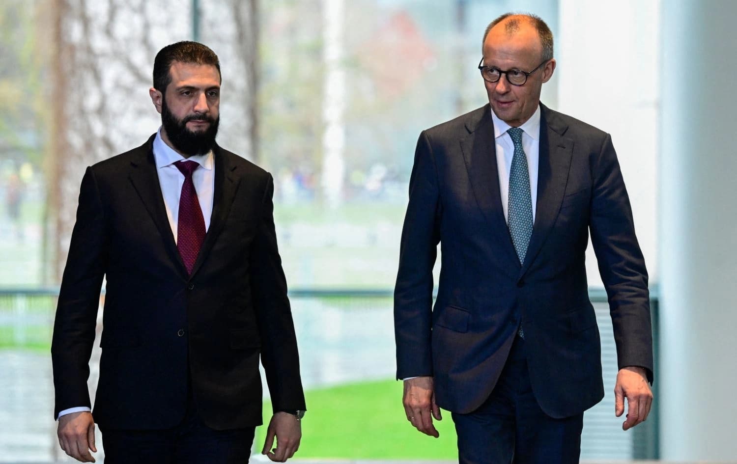 راوێژکاری ئەڵمانیا و سەرۆکی کاتیی سووریا. وێنە: AFP