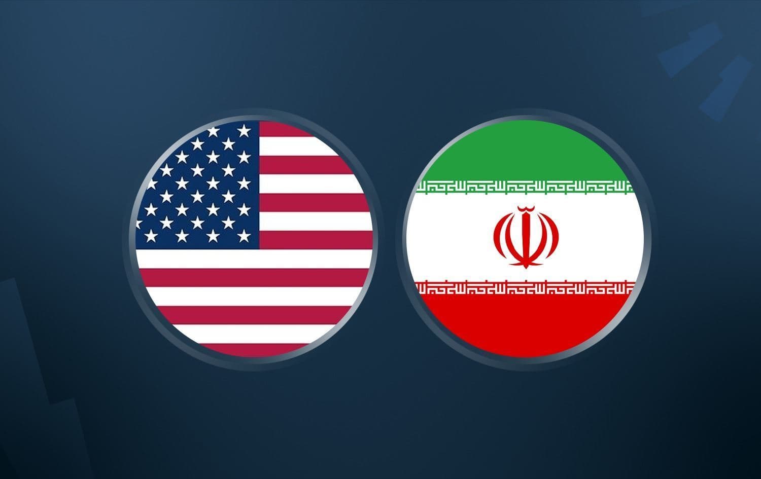Flag of the United States and Iran. Graphic: Rudaw