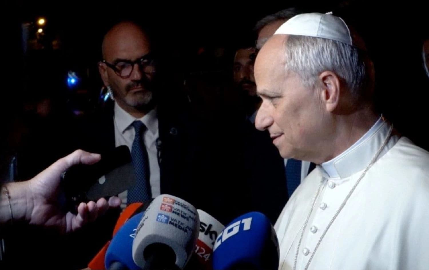Papa Leoyê 14an ji rojnamegeran re qise kir / Wêne: Ajans