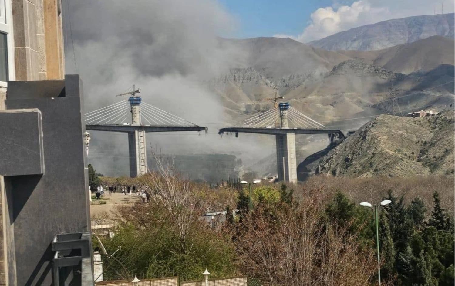 Köprünün vurulduktan sonraki durumu 