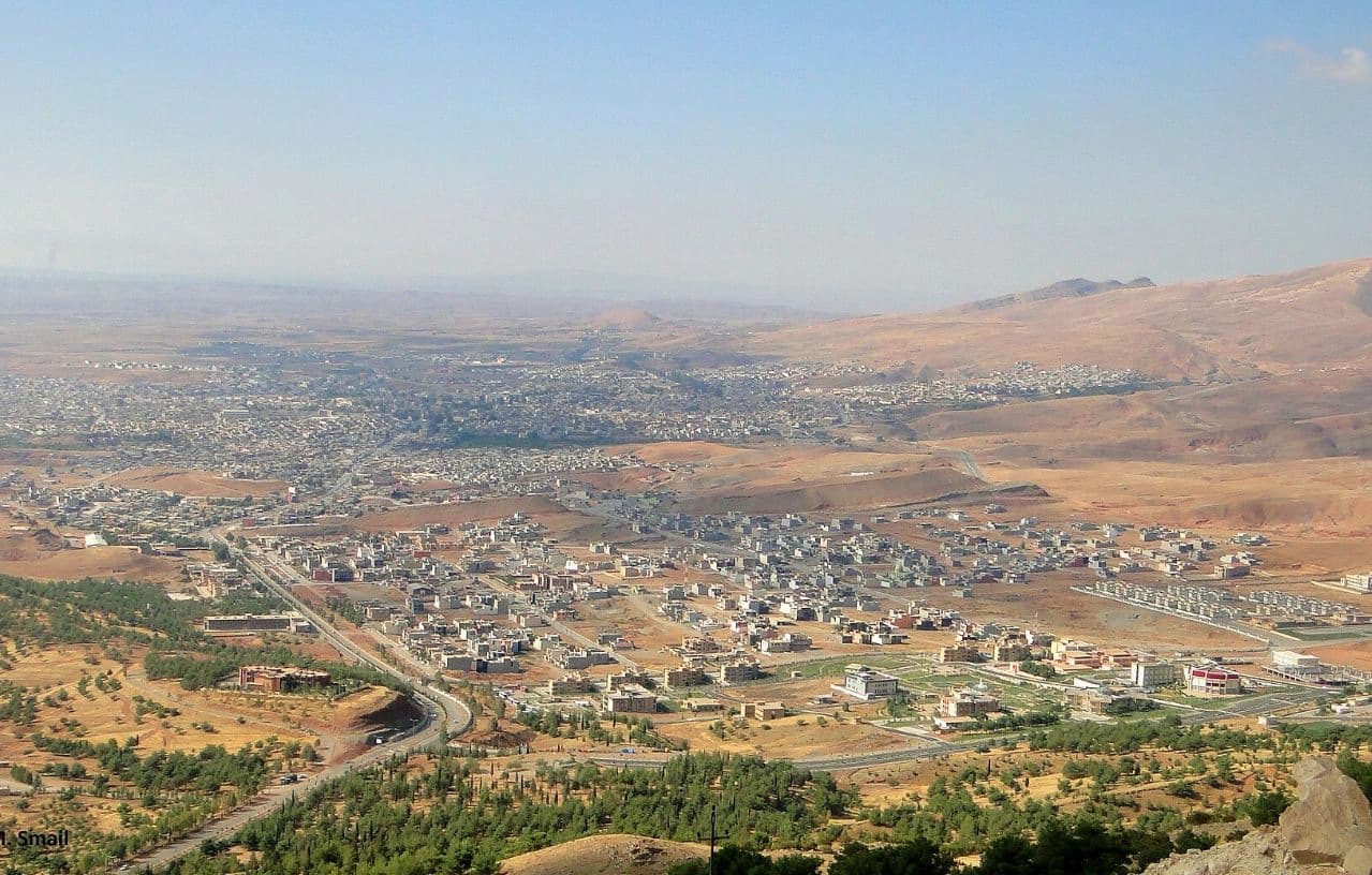 وێنەیەکی گشتیی قەزای کۆیە.