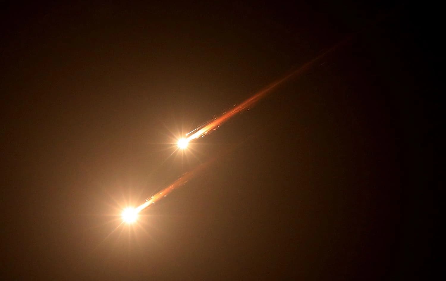 Mûşekên Îranê li asmanên Îsraîlê ne / Wêne: AA-Arşîv