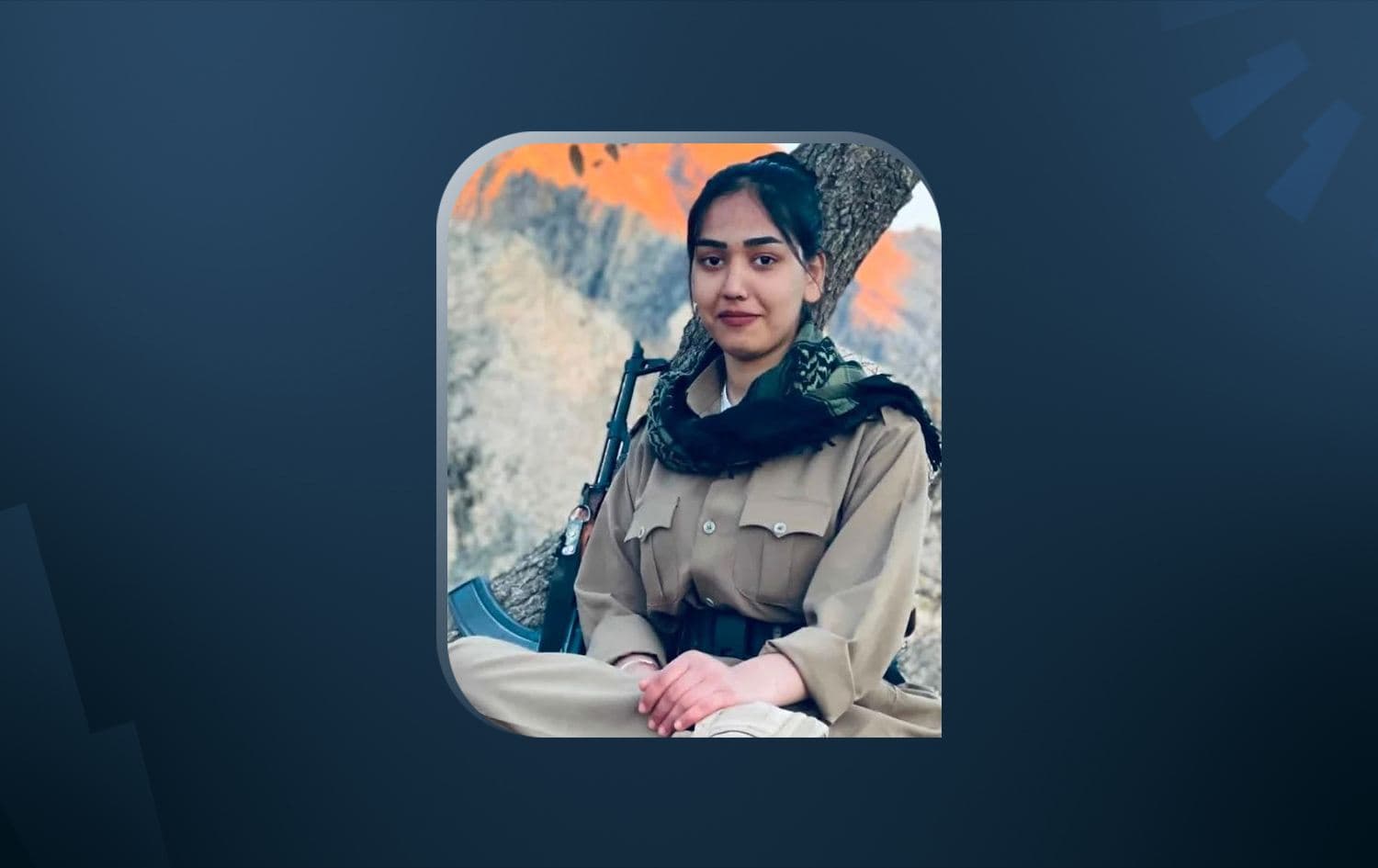 An undated photo of Ghazal Mawlan, a member of the Komala Toilers of Kurdistan, an Iranian Kurdish opposition group. Photo: Handout
