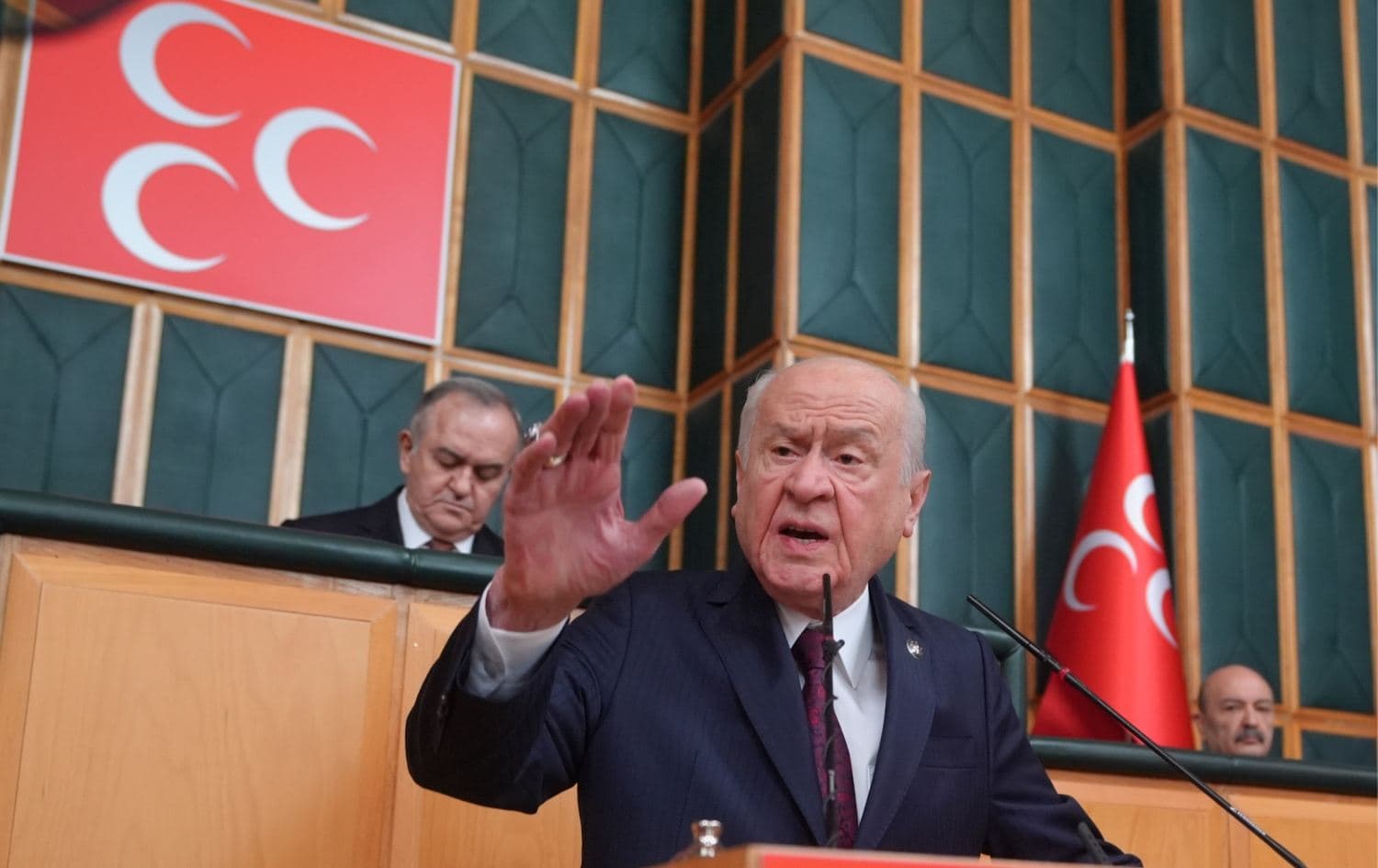MHP Genel Başkanı Devlet Bahçeli, partisinin grup toplantısında konuştu. / Foto: AA