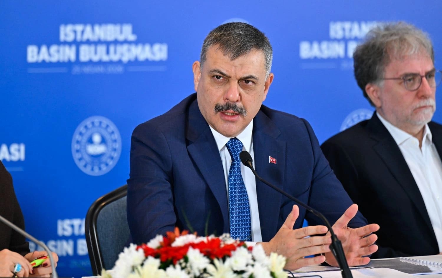 Türkiye İçişleri Bakanı Mustafa Çiftçi gazetecilerle bir araya geldi. / AA