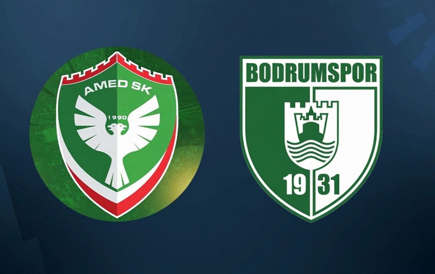 Logoyên Amedspor û Bodrumsporê / Wêne: Rûdaw Grafîk