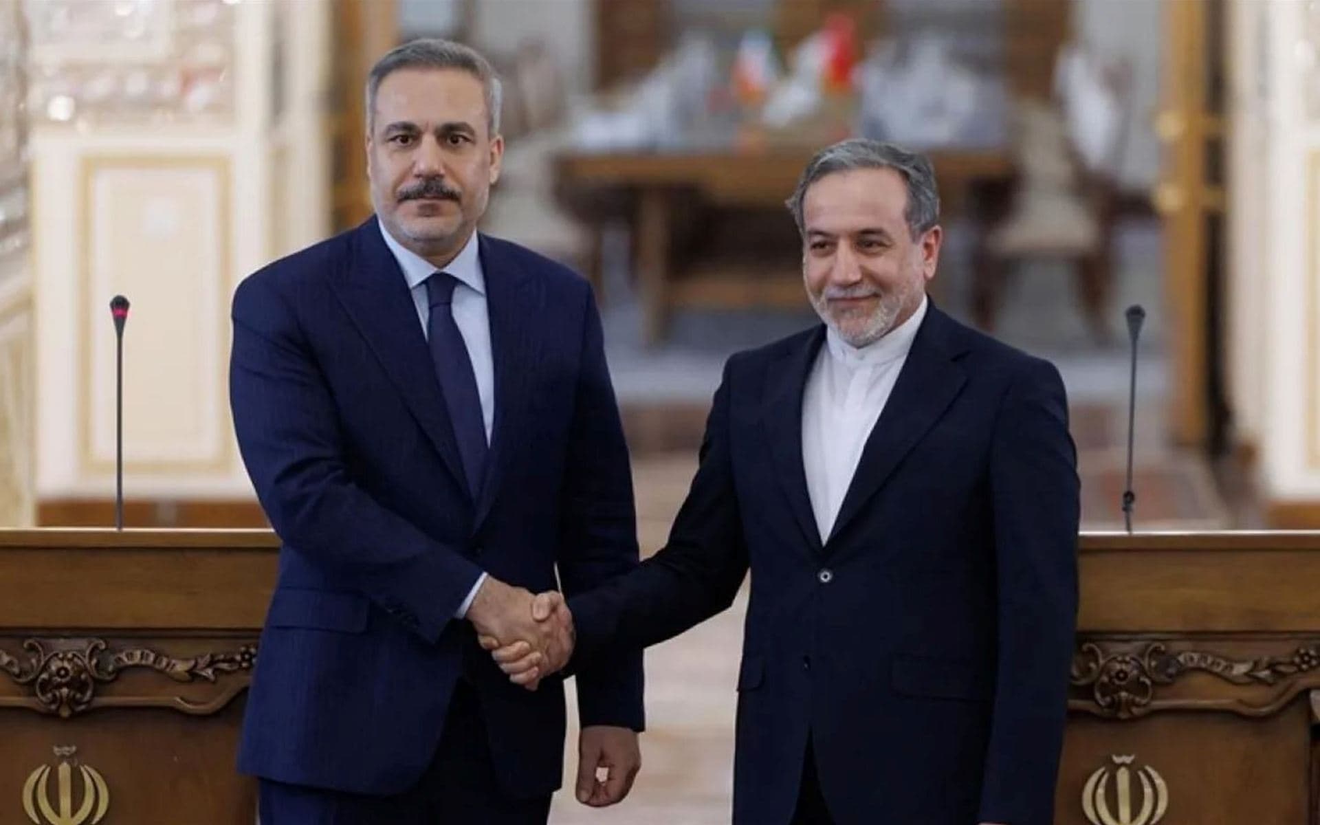 Türkiye Dışişleri Bakanı Hakan Fidan ve İran Dışişleri Bakanı Abbas Erakçi