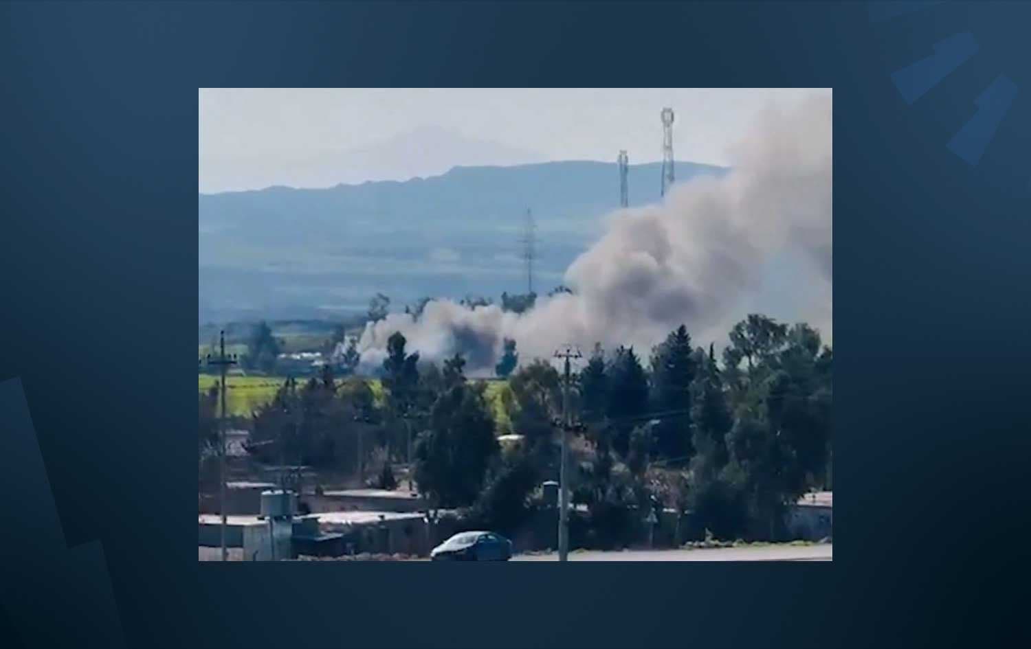 Image shows smoke rising after drone attacks on Azadi Camp in Erbil’s Koya district on March 3, 2026. File photo: Screenshot / Submitted