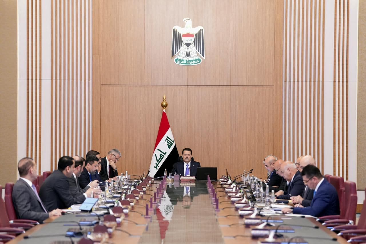 Iraq's outgoing Prime Minister Mohammed Shia' al-Sudani chairs Council of Ministers meeting in Baghdad on May 5, 2026. Photo: Iraqipmo/X