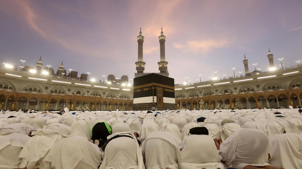 Pilgrims pray at Mecca's Grand Mosque as the annual hajj kicks off in the Muslim holy places in Saudi Arabia. AFP file photo