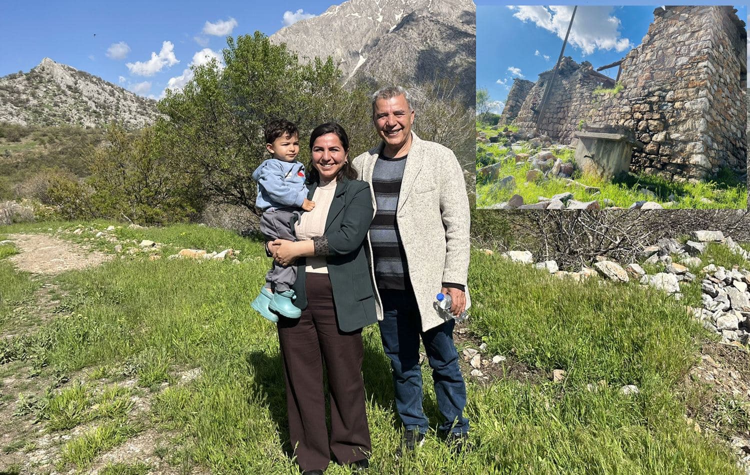 DEM Parti Bitlis Milletvekili Semra Çağlar Gökalp boşaltılan köyüne geri döndü.