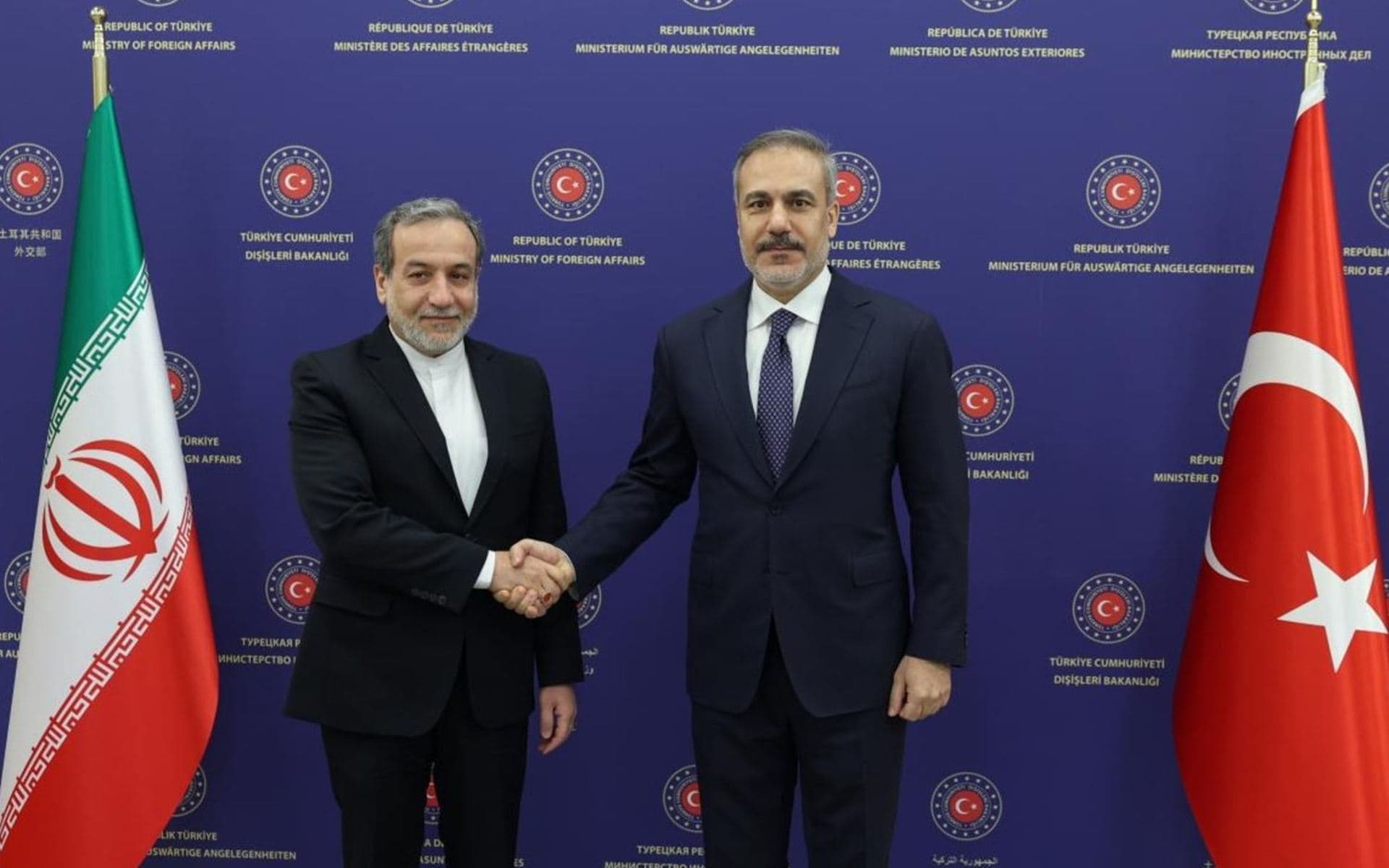 Türkiye Dışişleri Bakanı Hakan Fidan ve İran Dışişleri Bakanı Abbas Erakçi