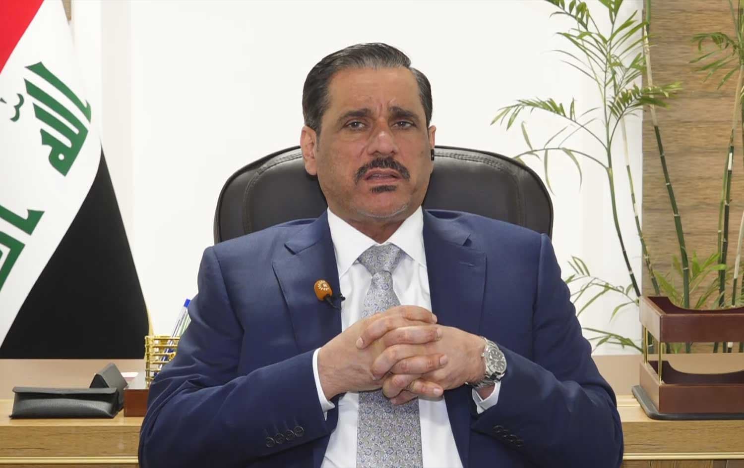 Abdullah al-Zaidi, an advisor to the Iraqi president and senior member of the al-Hikma Movement, speaks to Rudaw on May 10, 2026. Photo: Screengrab/ Rudaw