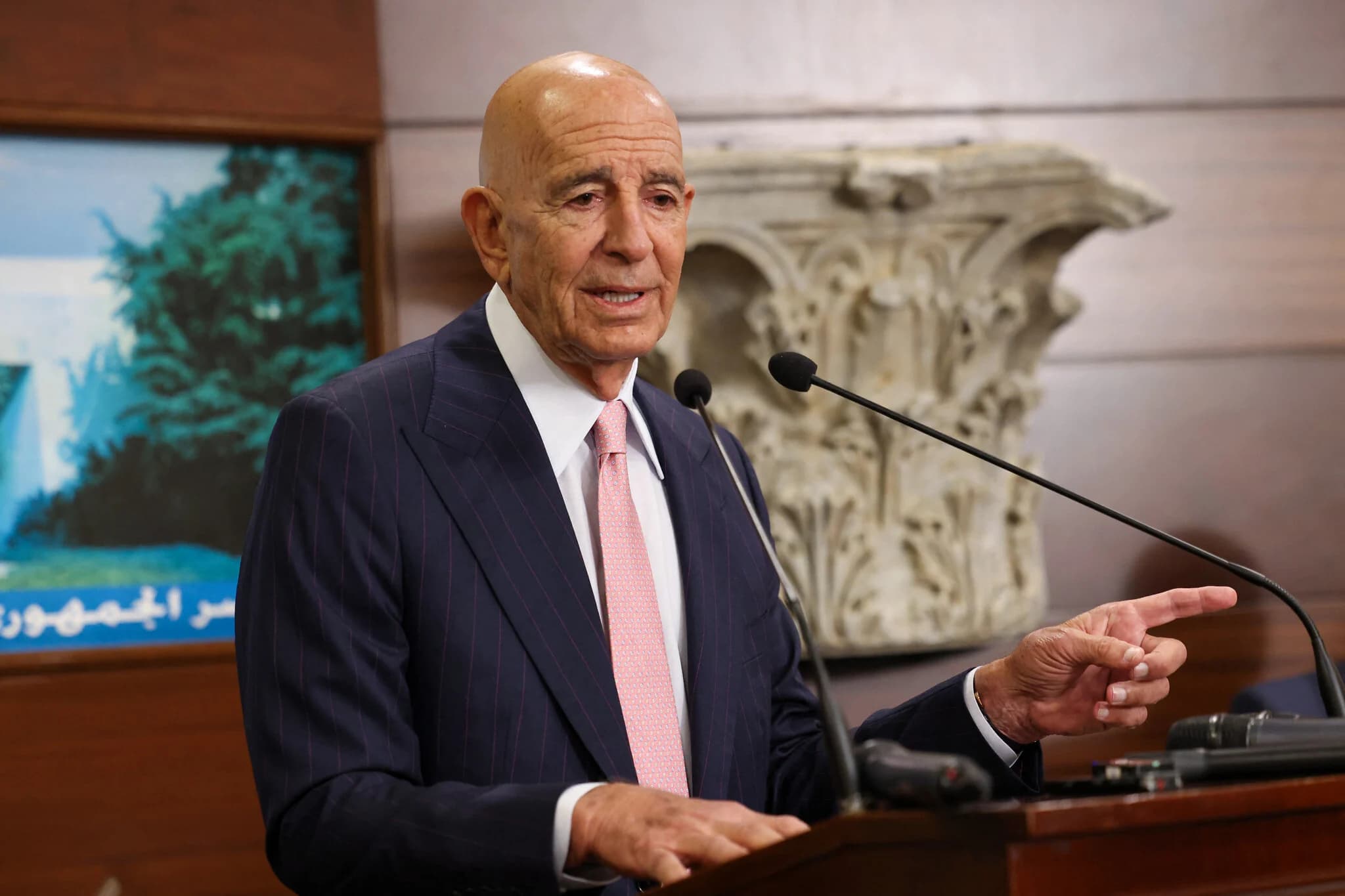 US Ambassador to Turkey and Special Envoy for Syria Tom Barrack, August 18, 2025. Photo: AFP