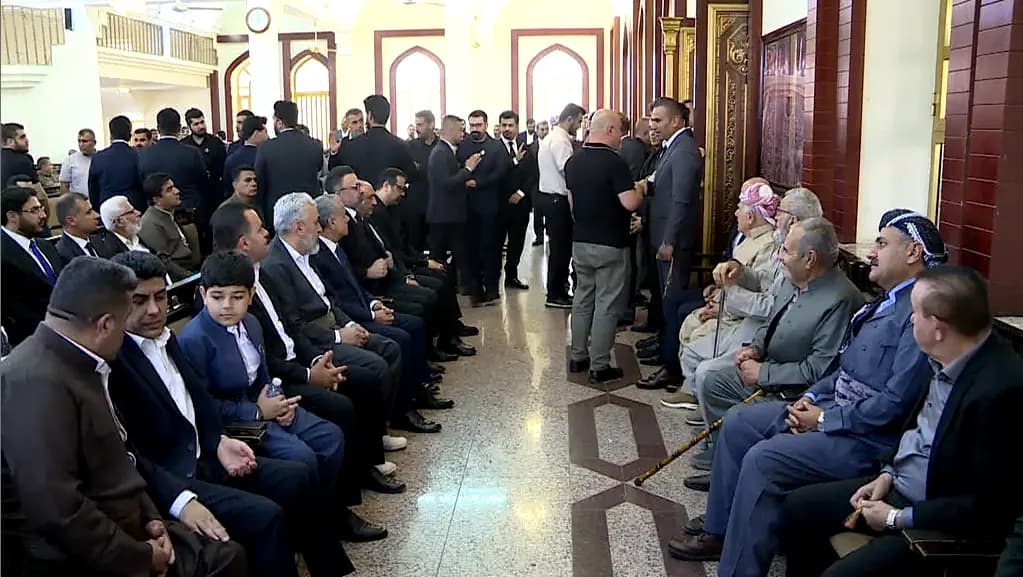 Başkan Barzani’nin temsilcisi Helkewt Aziz’in taziyesine katıldı
