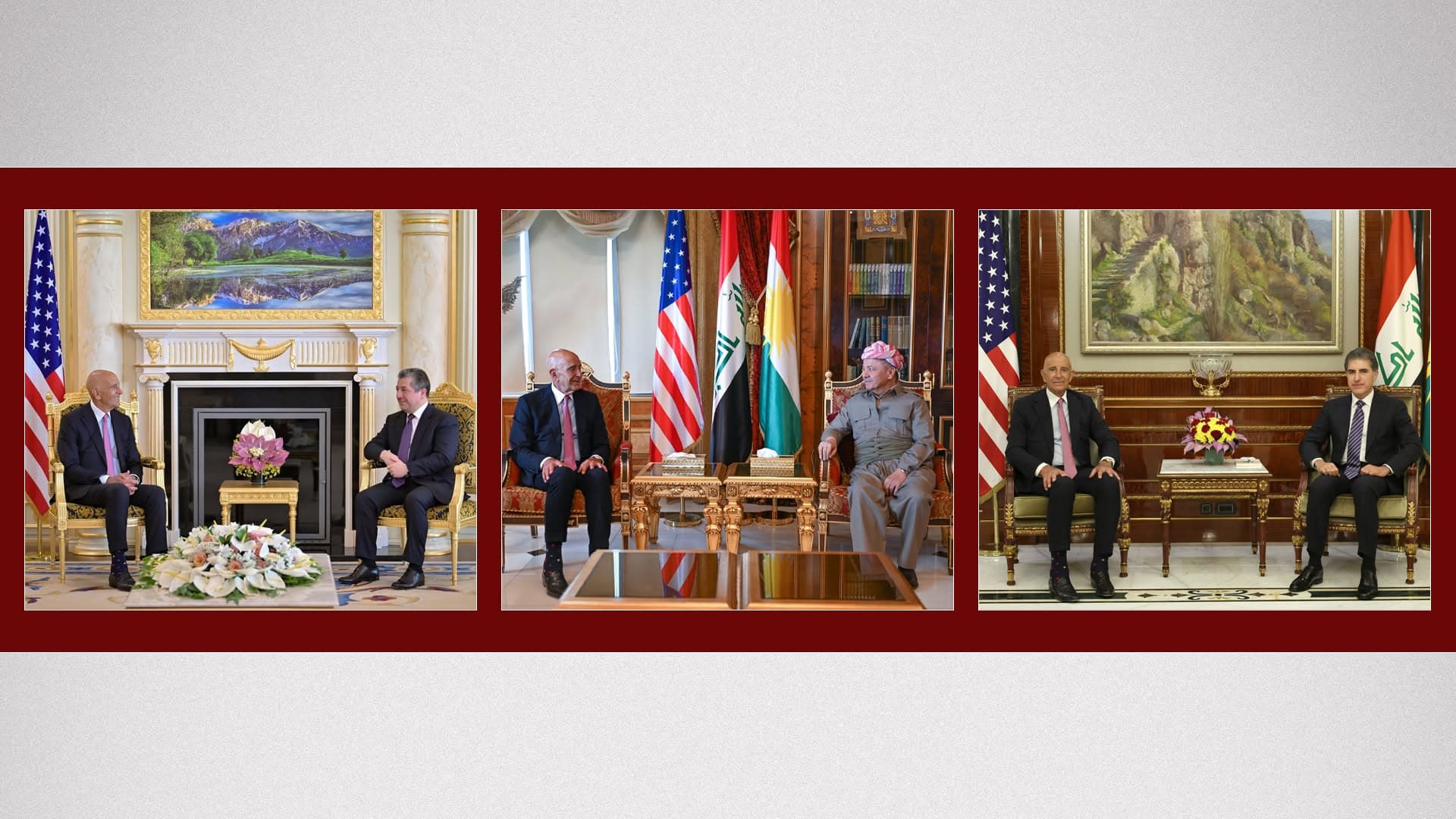 تۆم باراک: لەگەڵ سەرۆک بارزانی، نێچیرڤان بارزانی و مەسرور بارزانی یەکدەنگین لە هەبوونی عێراقێکی خۆشگوزەران