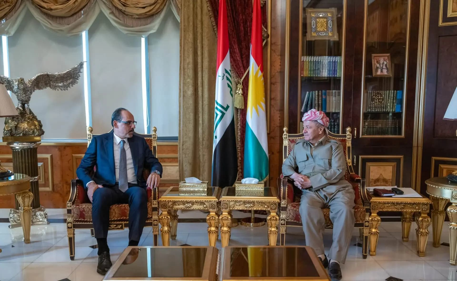 Başkan Barzani, MİT Başkanı İbrahim Kalın ile bir araya geldi