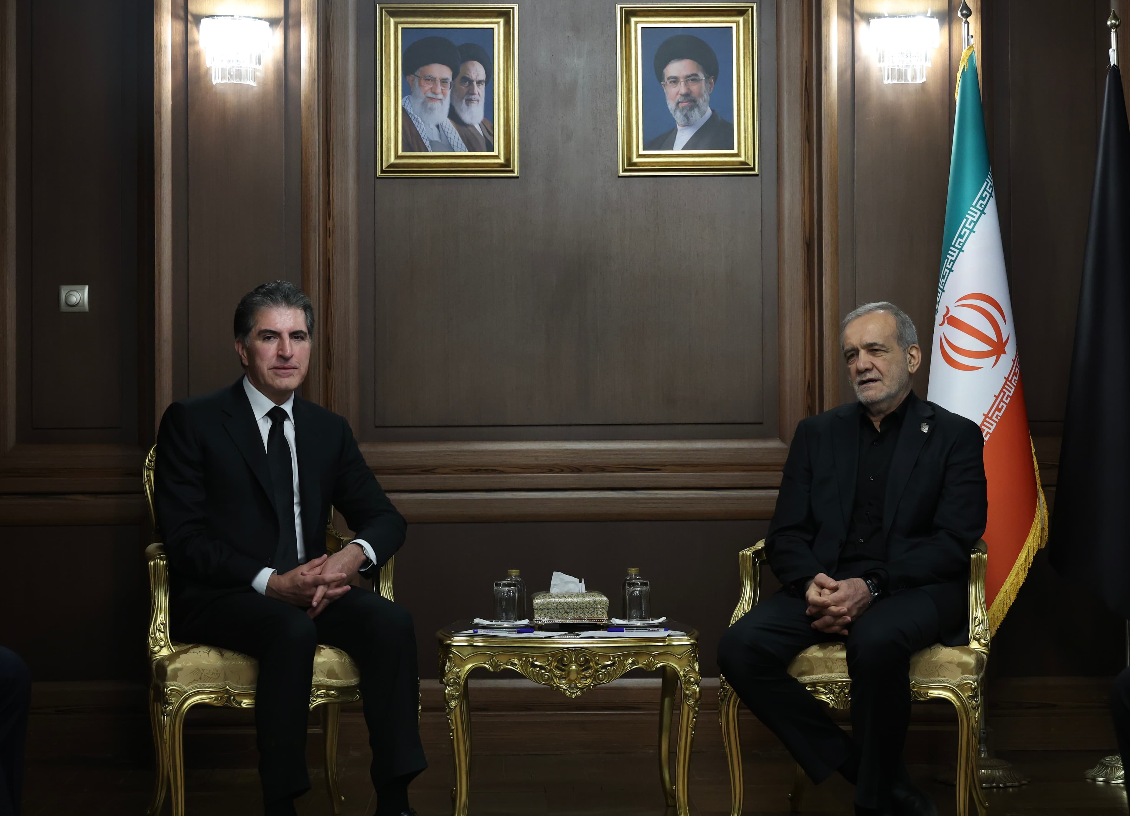 نێچیرڤان بارزانی و مەسعود پزیشکیان: هیوادارین گفتوگۆی نێوان تاران و واشنتن ببێتە هەوێنی ئاشتی بۆ ناوچەکە