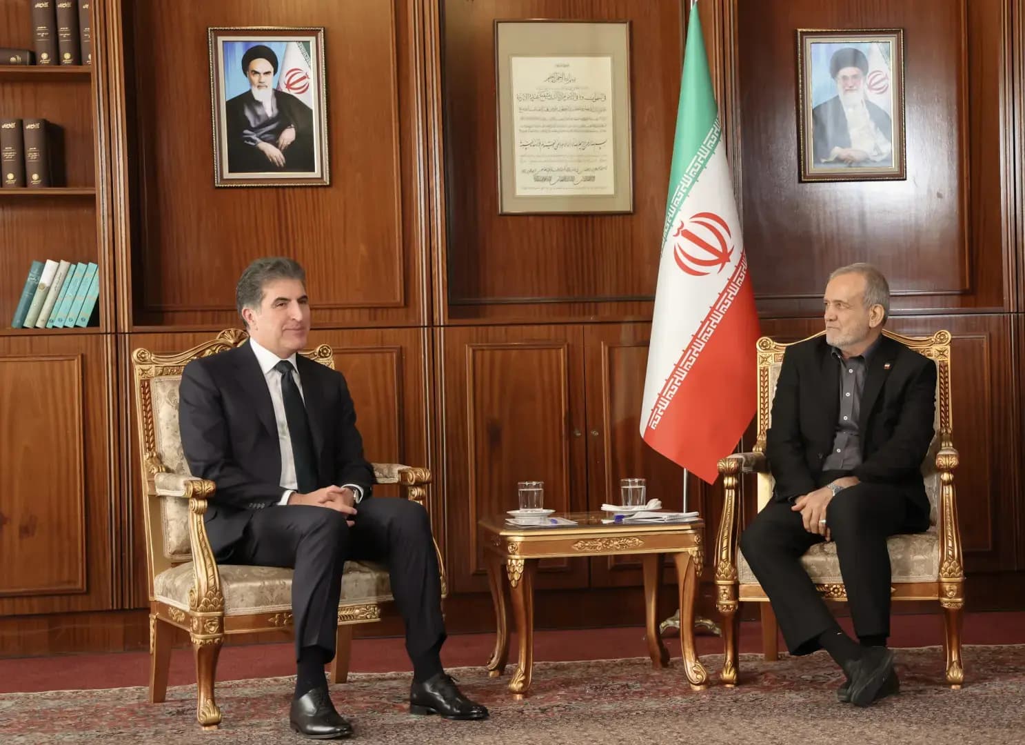 TAHRAN - Başkan Neçirvan Barzani, Mesud Pezeşkiyan ile görüştü