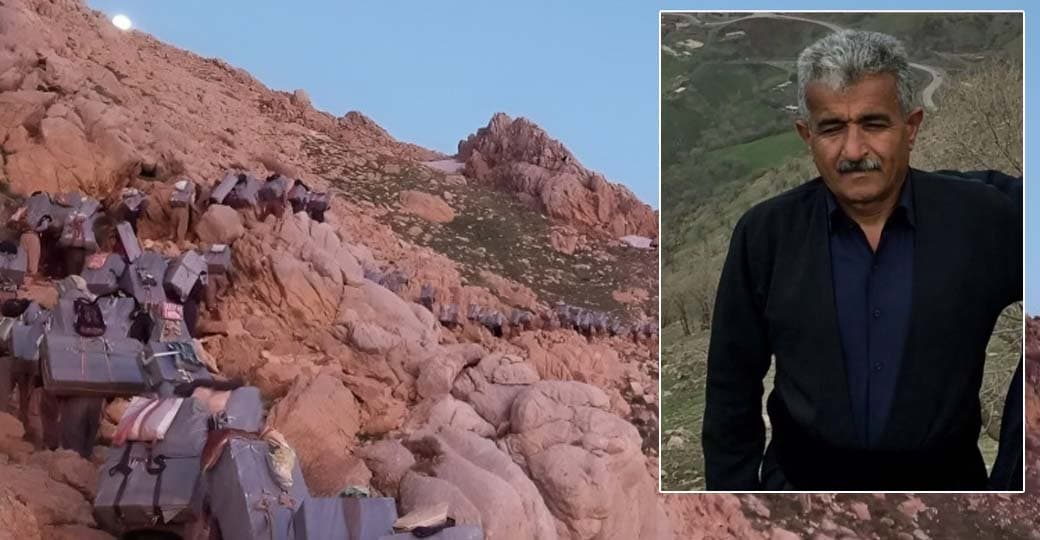 Kurdish kolbar Wazir Rahimi was reportedly killed by Iranian border guards on July 3, 2026. Photo: KHRN